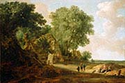 Landscape with Cottage and Figures